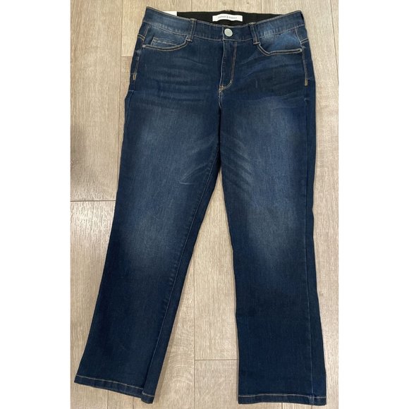 Vintage America Blue Denim Jeans Body Sculpt Cropped Stretch (12/31 ) NWT - Picture 3 of 7